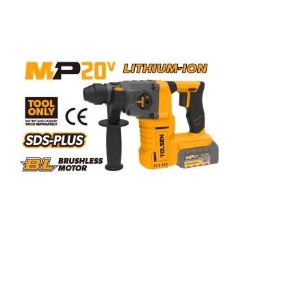 TOLSEN TASSELLATORE DEMOLITORE BRUSHLESS SENZA BATTERIA 20V MP20V