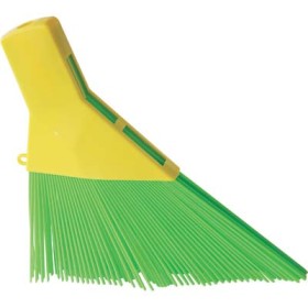 SCOPA IN POLIPROPILENE SENZA MANICO FILI VERDI ATTACCO CONICO  DIAM. 23 MM.