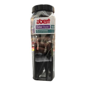 Abert Servizio 16 posate nero Exagona color style con barattolo
