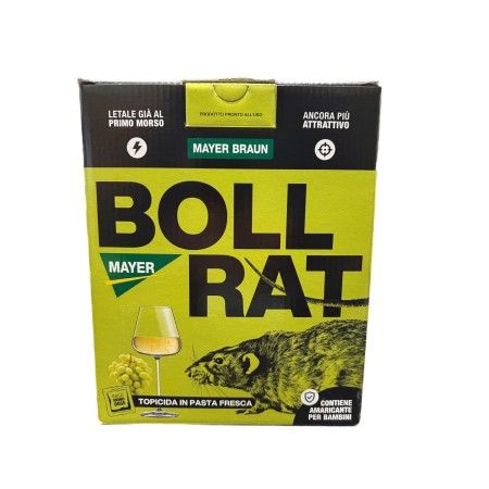 TOPICIDA VELENO PER TOPI BOLLRAT TRIS PASTA APERICIDA ALLE BOLLICINE KG. 1,50