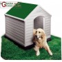 CUCCIA PER CANI DOG HOUSE KETER TETTO COLOR VERDE CM 95x99x99h