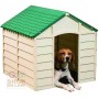 CUCCIA PER CANI IN PLASTICA PVC CM. 72X71X68H. SOMTABILE VERDE 