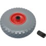 RUOTA ANTIFORO PER BRAVETTA MOZZO CENTRATO WORKIT 3.00x4 POLL. MOZZO MM. 75 FORO MM. 20