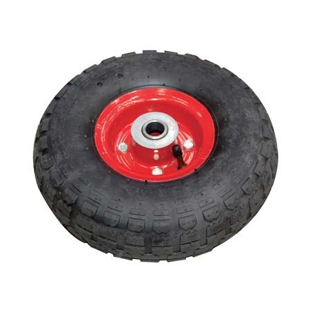 RUOTA PNEUMATICA PER CARRELLI MOZZO CENTRATO WORKIT 3.50x4" DISCO PLT MOZZO MM. 70 F.MM 20
