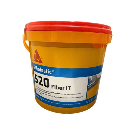 Sika lastic-520 Fiber IT guaina liquida rossa fibrorinforzata impermealizzante e rivestimento kg. 20