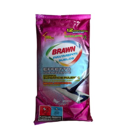 BRAWN PANNI IGIENIZZ.PAVIMENTI 12PZ