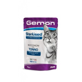 GEMON BUSTE GATTO STERILIZZATO TONNO GR 100