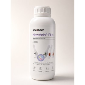 NEWPHARM NEWTHRIN PLUS INSETTICIDA-ACARICIDA LIQUIDO Permetrina Tetrametrina Piperonil butossido Geraniolo LT 1