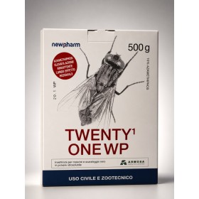 NEWPHARM TWENTY 1 ONE WP INSETTICIDA POLVERE BAGNABILE CONTRO LE MOSCHE A BASE DI Azamethiphos GR. 500