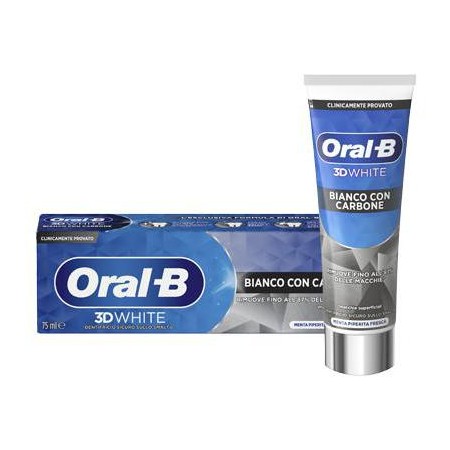 ORAL B DENT.75ML  3DW BIANCO CON CARBONE