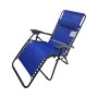 SEDIA SDRAIO METALLO BLU MARINE