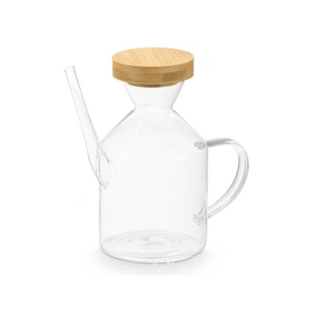 OLIERA IN VETRO CON TAPPO BAMBU ML. 600