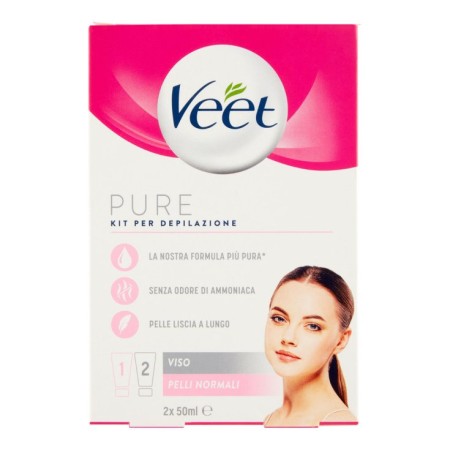 VEET KIT DEP.VISO 2X50ML P.NORMALI