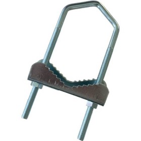 ZANCA ANTENNA PARABOLA A RINGHIERA ACCIAIO ZINCATO PALO MM 30/60 CM. 16x6,0