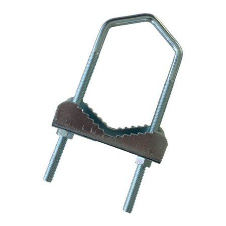 ZANCA ANTENNA PARABOLA A RINGHIERA ACCIAIO ZINCATO PALO MM 30/60 CM. 16x6,0