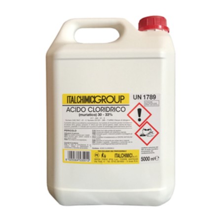 ACIDO CLORIDICO MURIATICO PURO AL 33 LT. 5