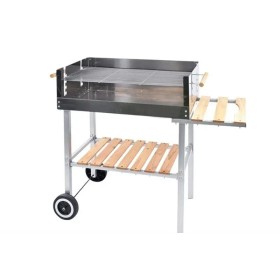 BBQ RETT.CON RIP.IN LEGNO 100X40X90CM PD55