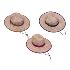 CAPPELLO PAGLIA DA SPIAGGIA 58CM 3 ASS