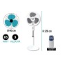 VENTILATORE C/TELEC.65W BASE 40 BIANCO PD6