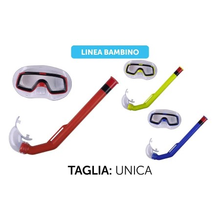 SET MASCHERA+BOCCAGLIO BAMBINO M.332 3ASS