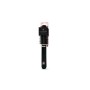 SPAZZOLA ROTONDA NERA LOGO ROSA
