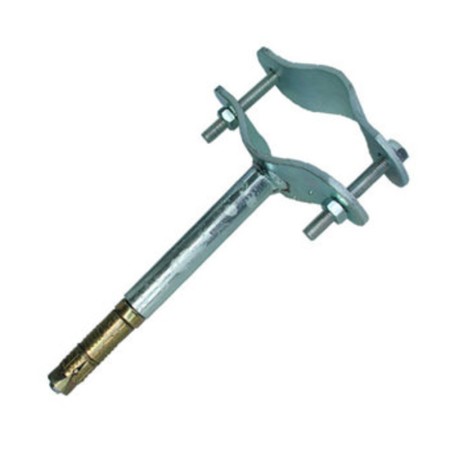 STAFFA CON TASSELLO PER TUBO ANTENNA MURO FIG.4 MM. 100