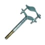 STAFFA CON TASSELLO PER TUBO ANTENNA MURO FIG.4 MM. 100