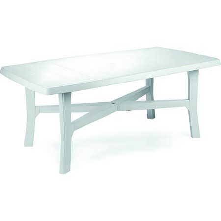 TAVOLO RETTANGOLARE IN PP MODELLO SENNA BIANCO 1 CM. 80x100x72