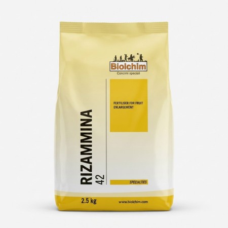 BIOLCHIM RIZAMMINA 42 PS BIOSTIMOLANTE FOGLIARE PER L'INGROSSAMENTO DEL FRUTTO KG. 2,5