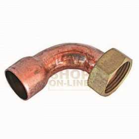 COPPER CURVE 90 DEGREES WITH TURN MM. 16 X 1/2 INCH