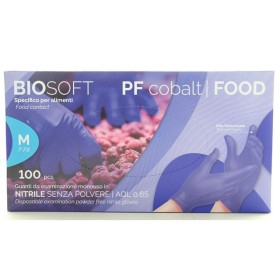 BIOSOFT GUANTI NITRILE BLU 100PZ M