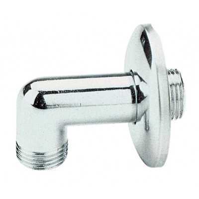 CHROME BRASS BEND WITH WASHER M. 1/2 x M 1/2