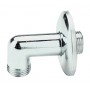 CHROME BRASS BEND WITH WASHER M. 1/2 x M 1/2