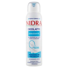 NIDRA DEOLATTE DEODORANTE SPRAY INVISIBLE 48H IDRATANTE 150 ML