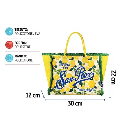 BORSA MARE FRANGE SANROX 30X12X22CM DES 8
