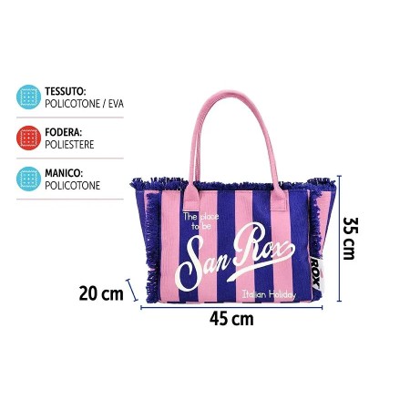 BORSA MARE FRANGE SANROX 45X20X35CM DES 18