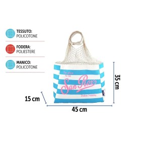 SAN ROX BORSA MARE C/RETE 60X15X50CM DES.3