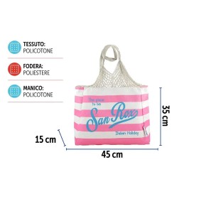 SAN ROX BORSA MARE C/RETE 60X15X50CM DES.4