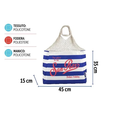 SAN ROX BORSA MARE C/RETE 60X15X50CM DES.5