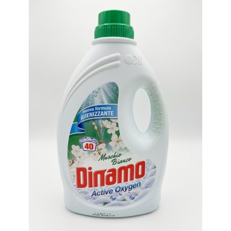 DINAMO DETERSIVO LIQUIDO PER LAVATRICE MUSCHIO BIANCO 40 LAVAGGI ML 2160