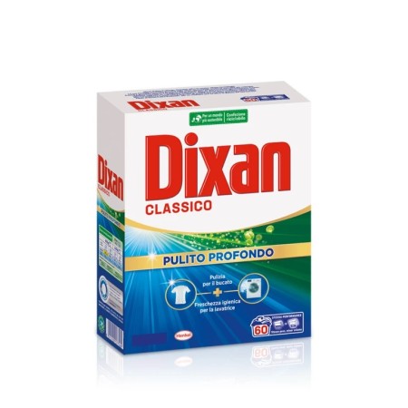 DIXAN POLVERE DETERSIVO BUCATO PER LAVATRICE CLASSICO 72 LAVAGGI