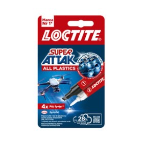 LOCTITE ADESIVO SUPER ATTAK ALL PLASTICS BICOMPONENTE 2G E 4ML