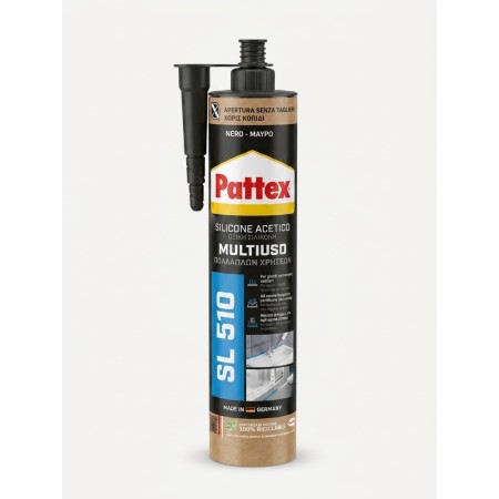 PATTEX SL 510 SILICONE ACETICO MULTIUSO NERO ML. 280