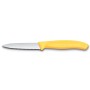 VICTORINOX SPELUCCHINO LAMA ONDULATA INOX MANICO GIALLO 6.7638.C1 CM. 8