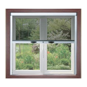ZANZARIERA IN KIT FINESTRA CON FRENO MARRONE 8017 CM. 80x160