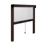 ZANZARIERA OPERA IN ALLUMINIO VERTICALE MARRONE 8017 CM.120x160 RIDUCIBILE