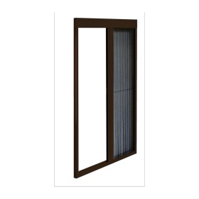 ZANZARIERA OPERA PLISSE IN ALLUMINIO ORIZZONTALE MARRONE CM.120x240 RIDUCIBILE