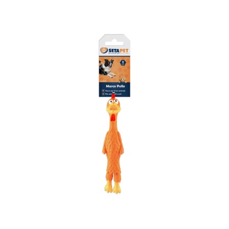 SETAPET POLLO GIOCATTOLO PER CANI E GATTI IN PVC CM. 20x4,5