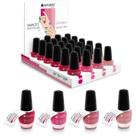 SETABLU SMALTI 4 COLORAZIONI IN DISPLAY 24P ROSA RIBELLE