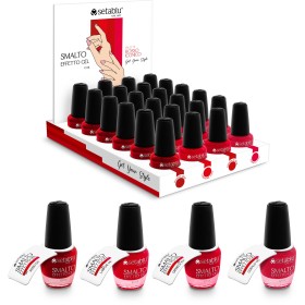 SETABLU SMALTI 4 COLORAZIONI IN DISPLAY 24PZ  ROSSO ICONICO